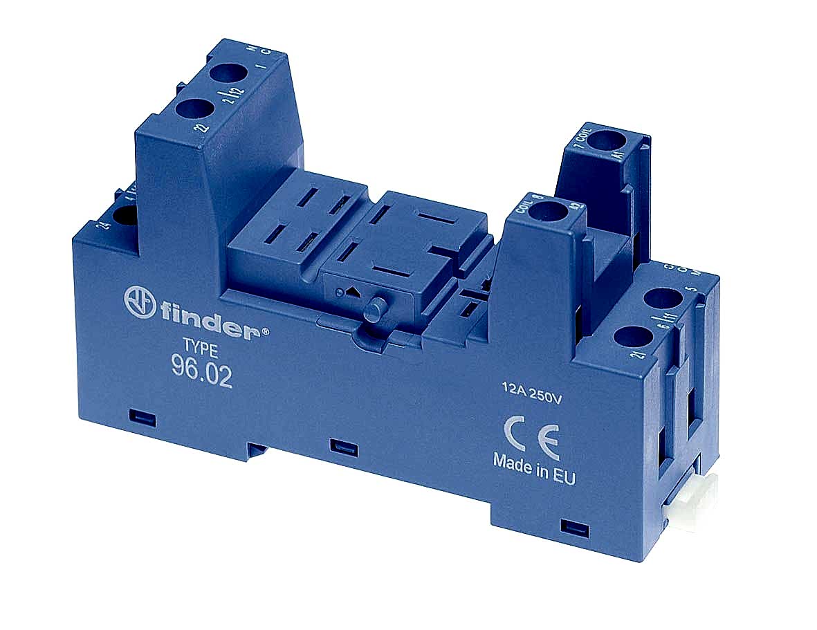 Изображение Finder Розетка с винтовыми клеммами (с зажимной клетью) для реле 56.32; применяются модули 86.30, 99.02; в комплекте пластиковая клипса 094.91.3; верс