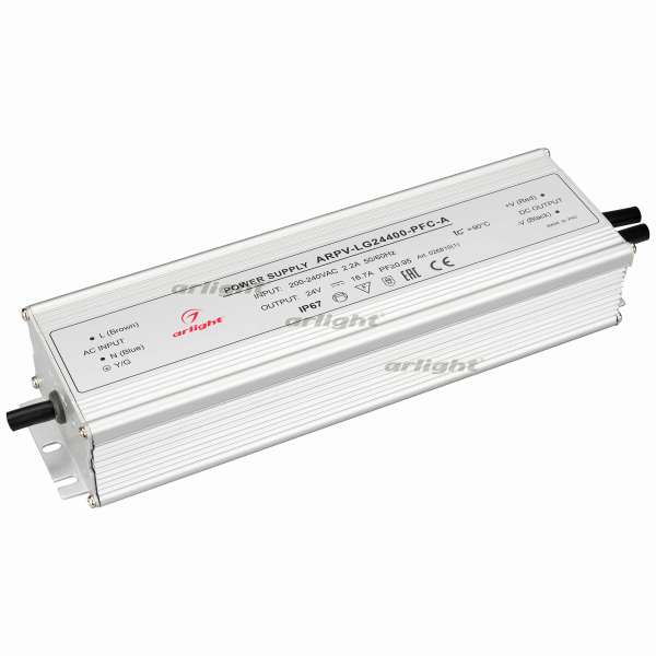 Изображение Arlight Блок питания ARPV-LG24400-PFC-A (24V, 16.7A, 400W) (ARL, IP67 Металл, 5 лет)