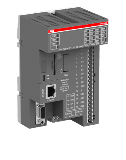Изображение ABB Контроллер, AC500-eCo, 128 кБ, 6DI/6DO/2AI/1AO, =24В, PM564-TP-ETH