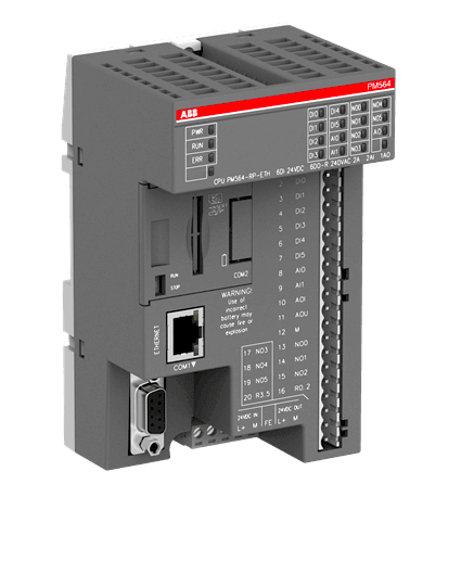 Изображение ABB Контроллер, AC500-eCo, 512 Кб, 8DI/6DO, =24В, PM556-TP-ETH