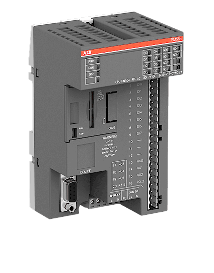 Изображение ABB Контроллер AC500-eCo, 128 кБ, 8DI/6DO реле, ~100-240В, PM554-R-AC