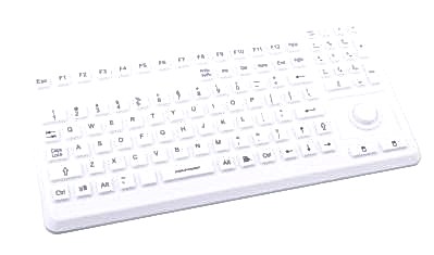 Изображение Клавиатура пылевлагозащищённая TKG-104-MB-IP68-VESA-GREY-USB-US/CYR (KG17261)  