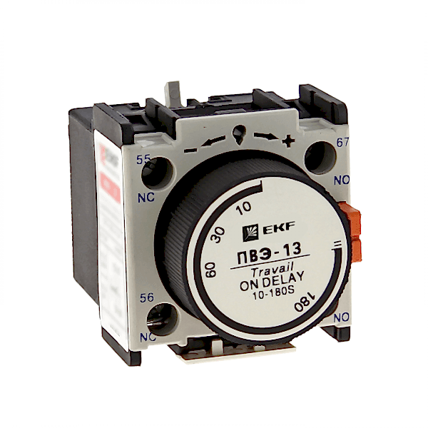 Изображение EKF PROxima Приставка выдержки времени включения ПВЭ-13 10-180сек NO+NC