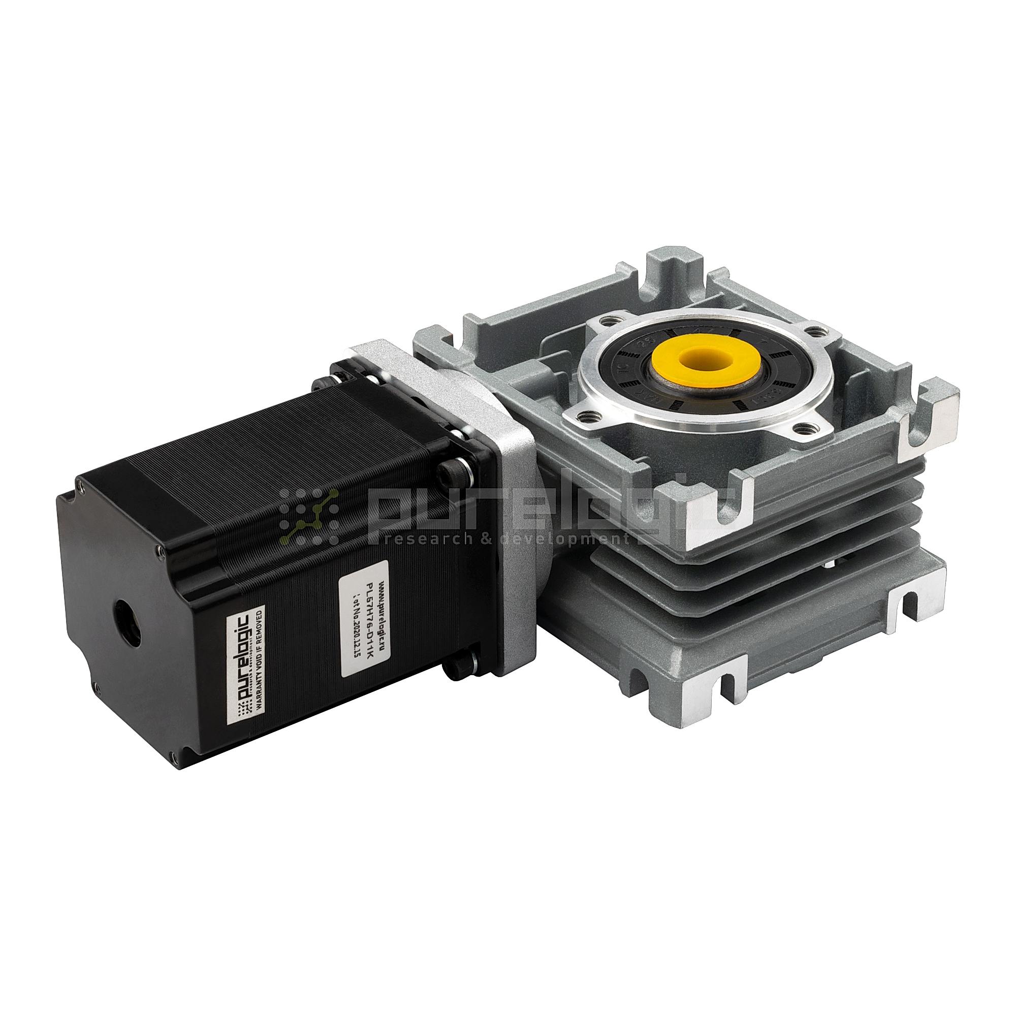 Изображение Двигатель шаговый с редуктором PL57H76-WG30-50