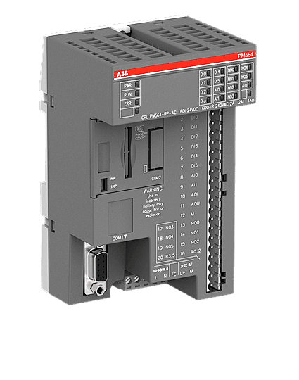 Изображение ABB Контроллер AC500-eCo, 128 кБ, 6DI/6DO-T/2AI/1AO, =24В, PM564-T (Товар снят с продажи)