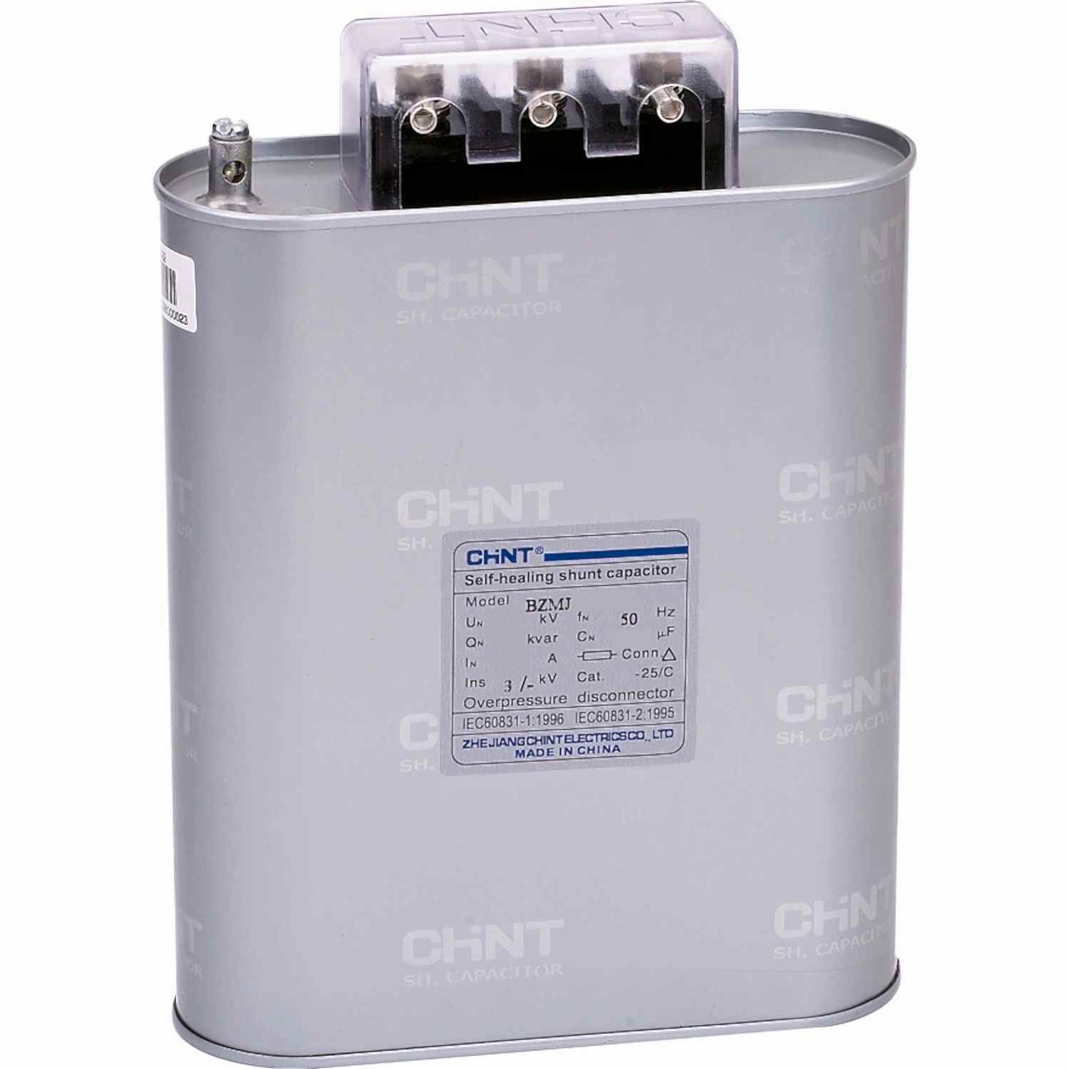 Изображение CHINT Трехфазный конденсатор BZMJ 0.4-7.5-3 АС400В, 7,5кВАр