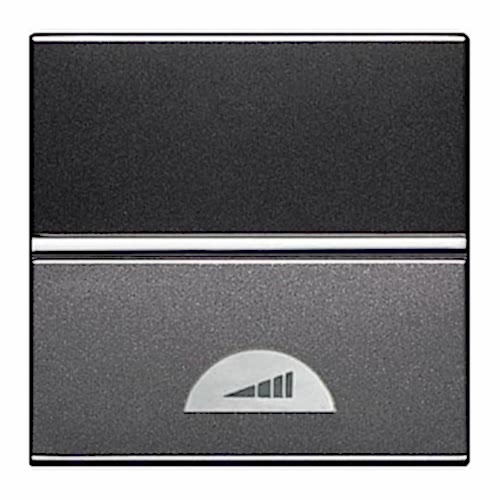 Изображение ABB NIE Zenit Антрацит Светорегулятор нажимной 40-450W для л/н и г/л с обмот. тр-ром, 2 мод