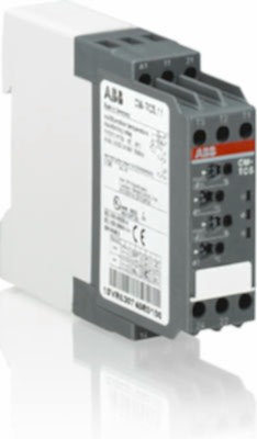 Изображение ABB Реле контроля температуры CM-TCS.12P, Uпит=24-240В AC/DC, 0...+100 С, пруж.клеммы