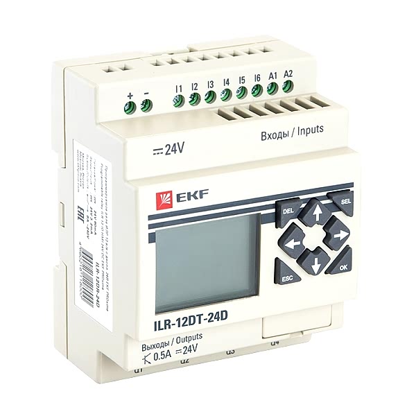 Изображение EKF Программируемое реле 12 в/в т с диспл. 24В PRO-Relay PROxima