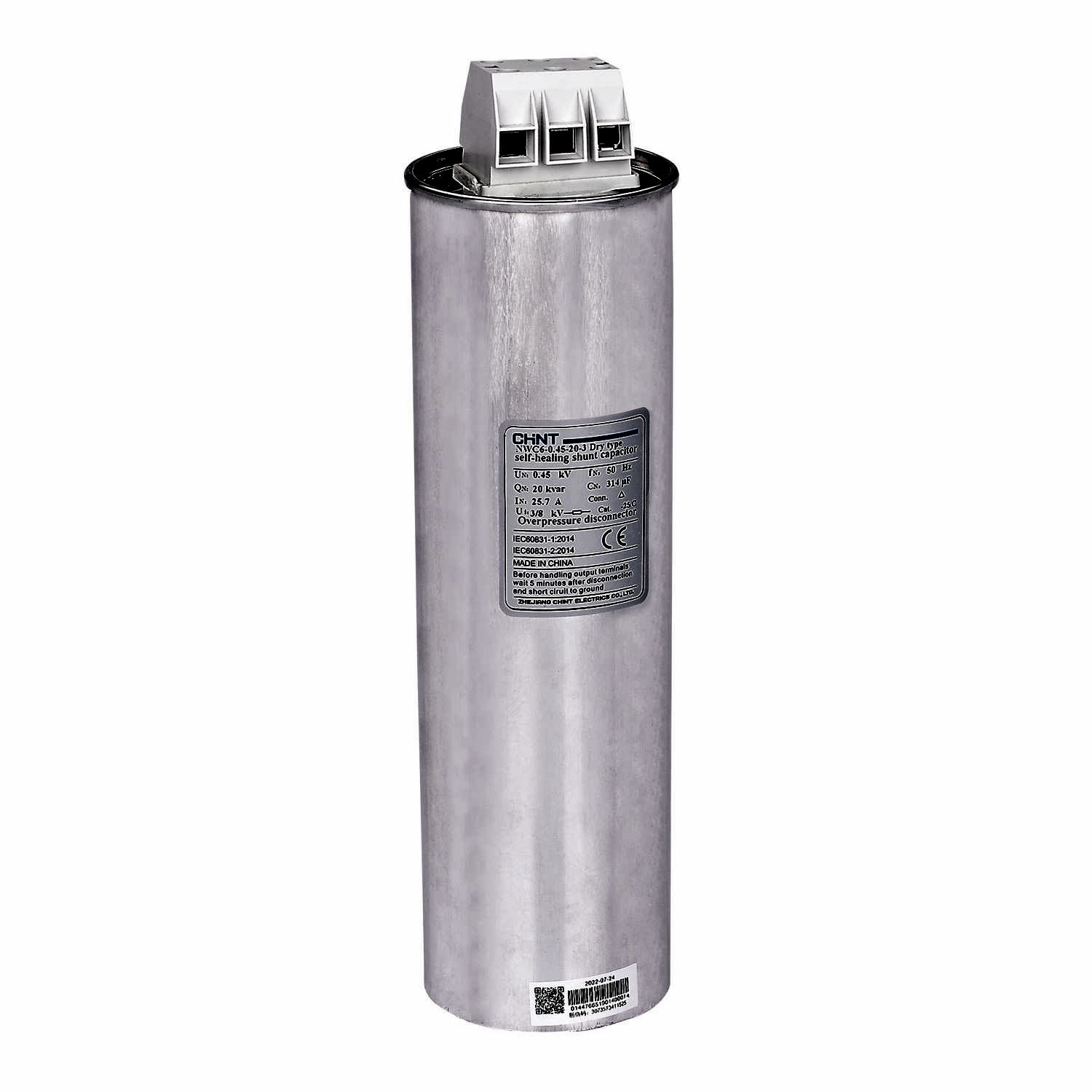 Изображение CHINT Трехфазный конденсатор NWC6-0.4-16-3,  АС400В, 16кВАр