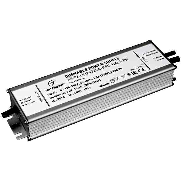 Изображение Arlight Блок питания ARPV-UH24320A-PFC-DALI-PH (24V, 13.3A, 320W)