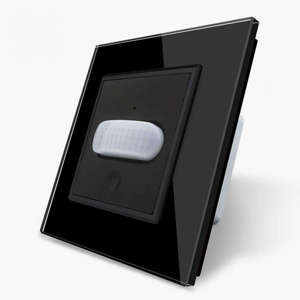 Изображение Датчик движения Livolo VL-C701RG-12 с сенсорным выключателем (Черный)