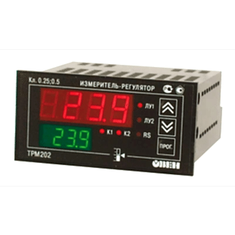 Изображение Измеритель-регулятор двухканальный с интерфейсом RS-485 ОВЕН ТРМ202-Щ2.ИИ