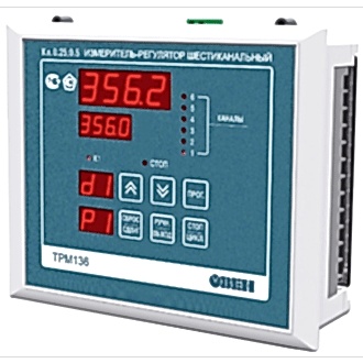 Изображение Измеритель-регулятор универсальный шестиканальный ОВЕН ТРМ136-К.Щ7