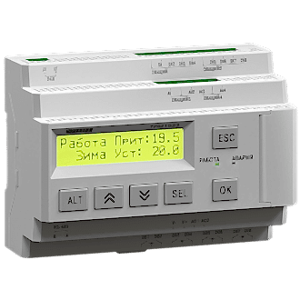 Изображение Контроллер для приточно-вытяжных систем вентиляции ОВЕН ТРМ1033-220.01.01