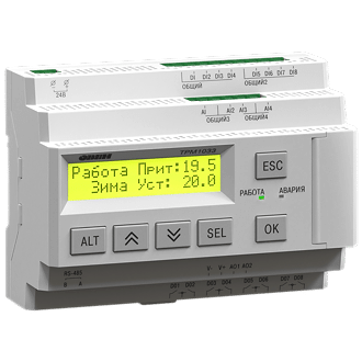 Изображение Контроллер для приточно-вытяжных систем вентиляции ОВЕН ТРМ1033-220.02.02