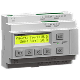 Изображение Контроллер для управления приточными системами вентиляции ОВЕН ТРМ1033-220.05.00