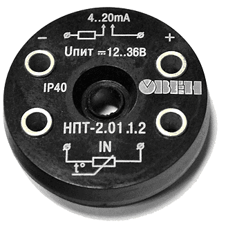 Изображение Температурный нормирующий преобразователь с выходом 4…20мА ОВЕН НПТ-2.26.1.2