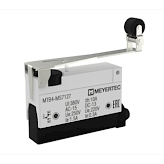 Изображение Выключатель концевой, рычаг с поворотным роликом MeyerTec MTB4-MS7127