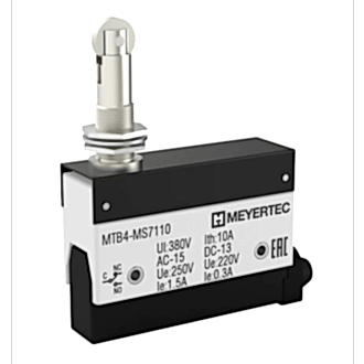 Изображение Выключатель концевой, поворотный нажимной ролик MeyerTec MTB4-MS7110