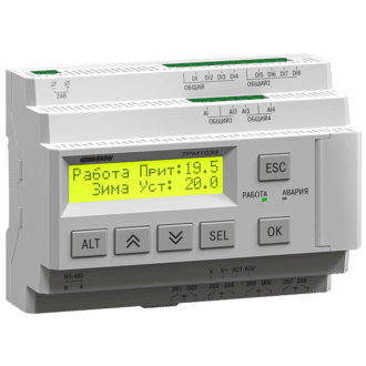 Изображение Контроллер для управления приточными системами вентиляции ОВЕН ТРМ1033-220.02.00