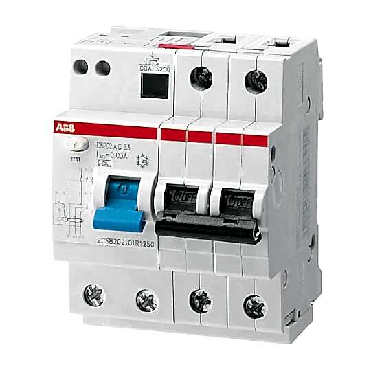 Изображение Автоматический выключатель диф.тока ABB DS202 M AC-B13/0,03