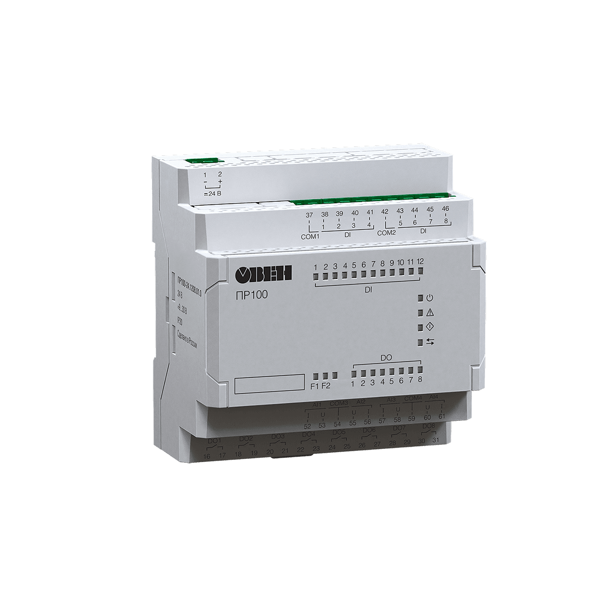 Изображение Компактное программируемое реле для локальных систем автоматизации ОВЕН ПР100-230.0804.01.1