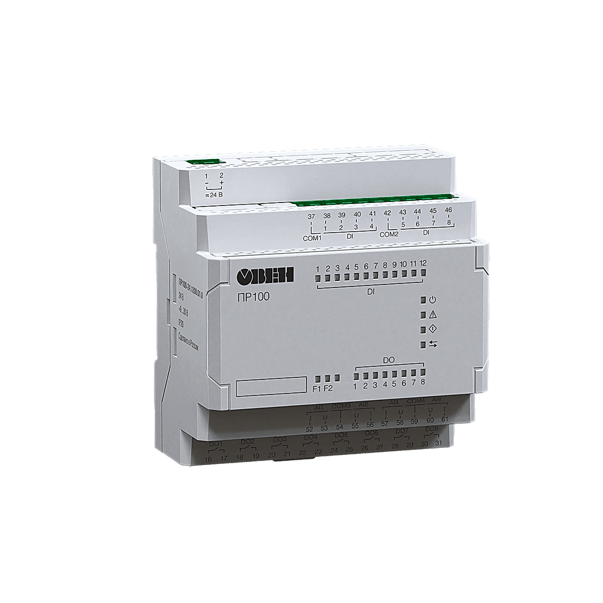Изображение Компактное программируемое реле для локальных систем автоматизации ОВЕН ПР100-24.1208.03.0