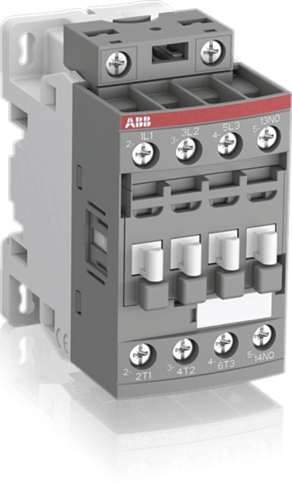 Изображение Контактор ABB AF12Z-30-01-20 с катушкой управления 12-20BDC (арт.1SBL156001R2001)