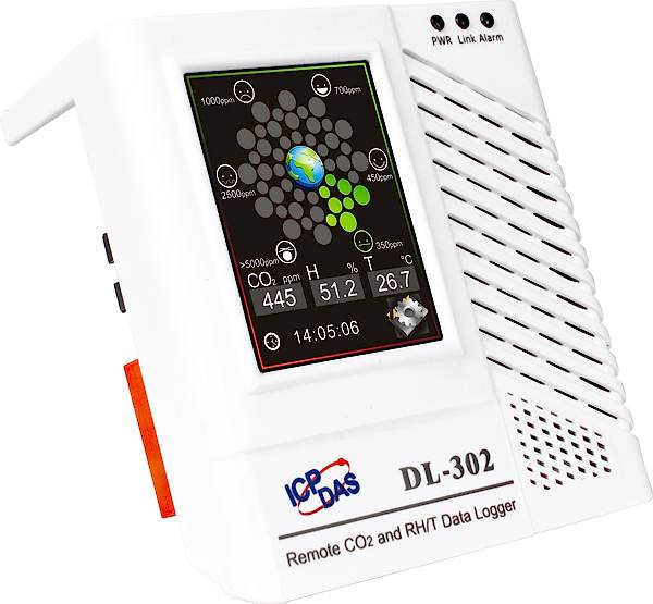 Изображение Датчик температуры, влажности, точки росы и концентрации CO2 с функцией регистрации данных DL-302 CR  