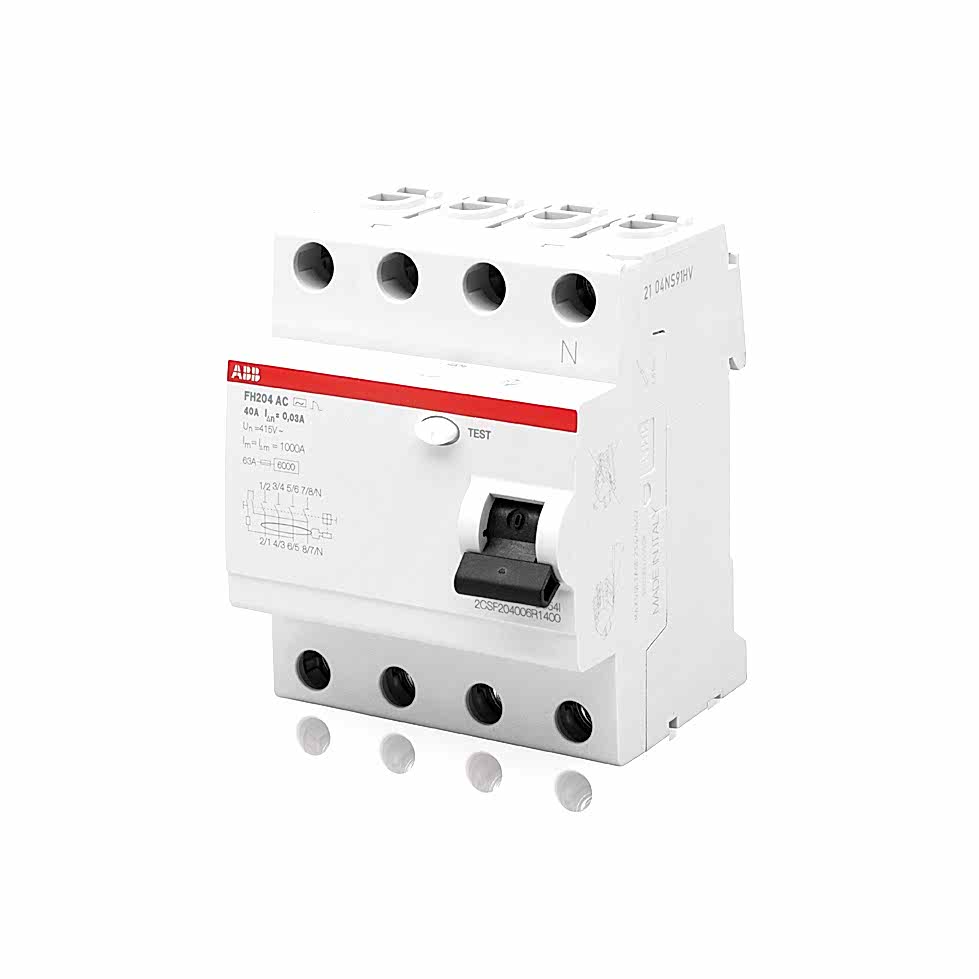 Изображение УЗО ABB FH204AC 4P 25A 30mA (AC) (арт.2CSF204004R1250)