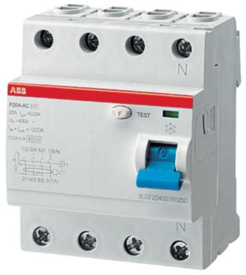Изображение УЗО ABB F204AC 4Р 25А 100mA (AC) (арт.2CSF204001R2250)