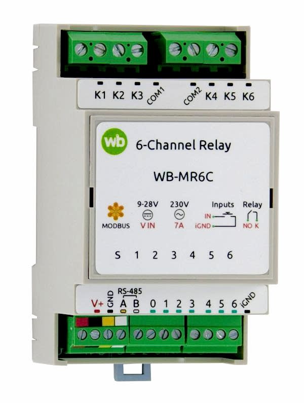 Изображение Модуль реле Wiren Board WB-MR6C v.2