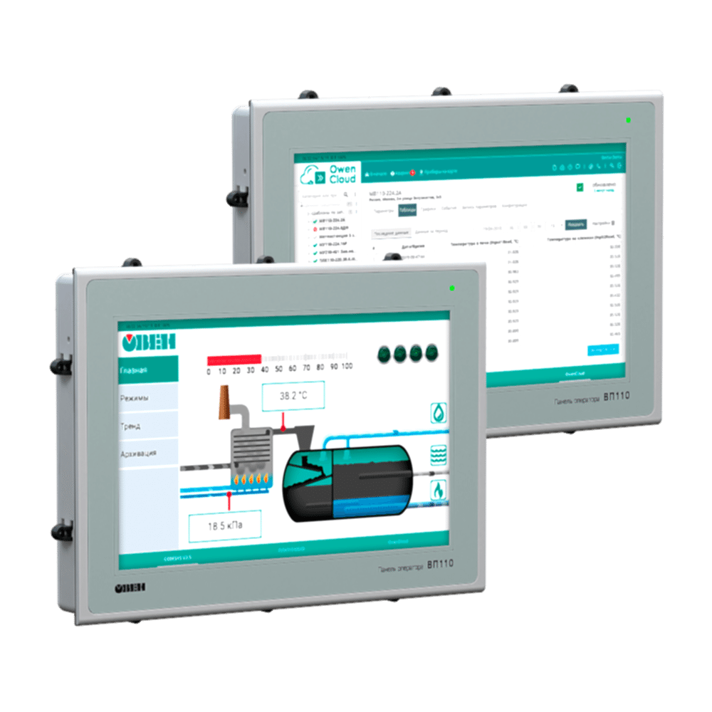 Изображение Сенсорная панель оператора со встроенным веб-браузером ОВЕН ВП110