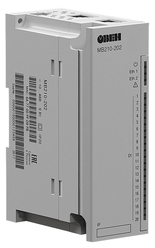 Изображение Модуль дискретного ввода Овен МВ210-202