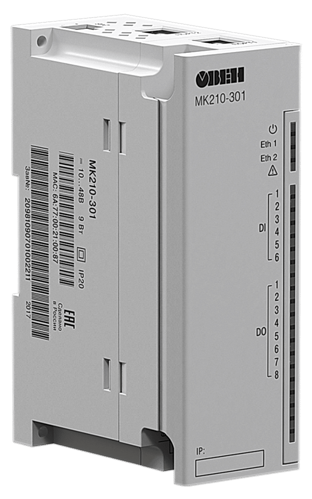 Изображение Модуль дискретного ввода/вывода Овен (Ethernet) МК210-301