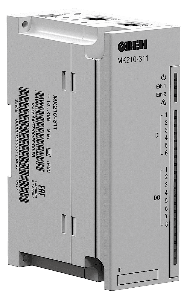 Изображение Модуль дискретного ввода/вывода Овен (Ethernet) МК210-311