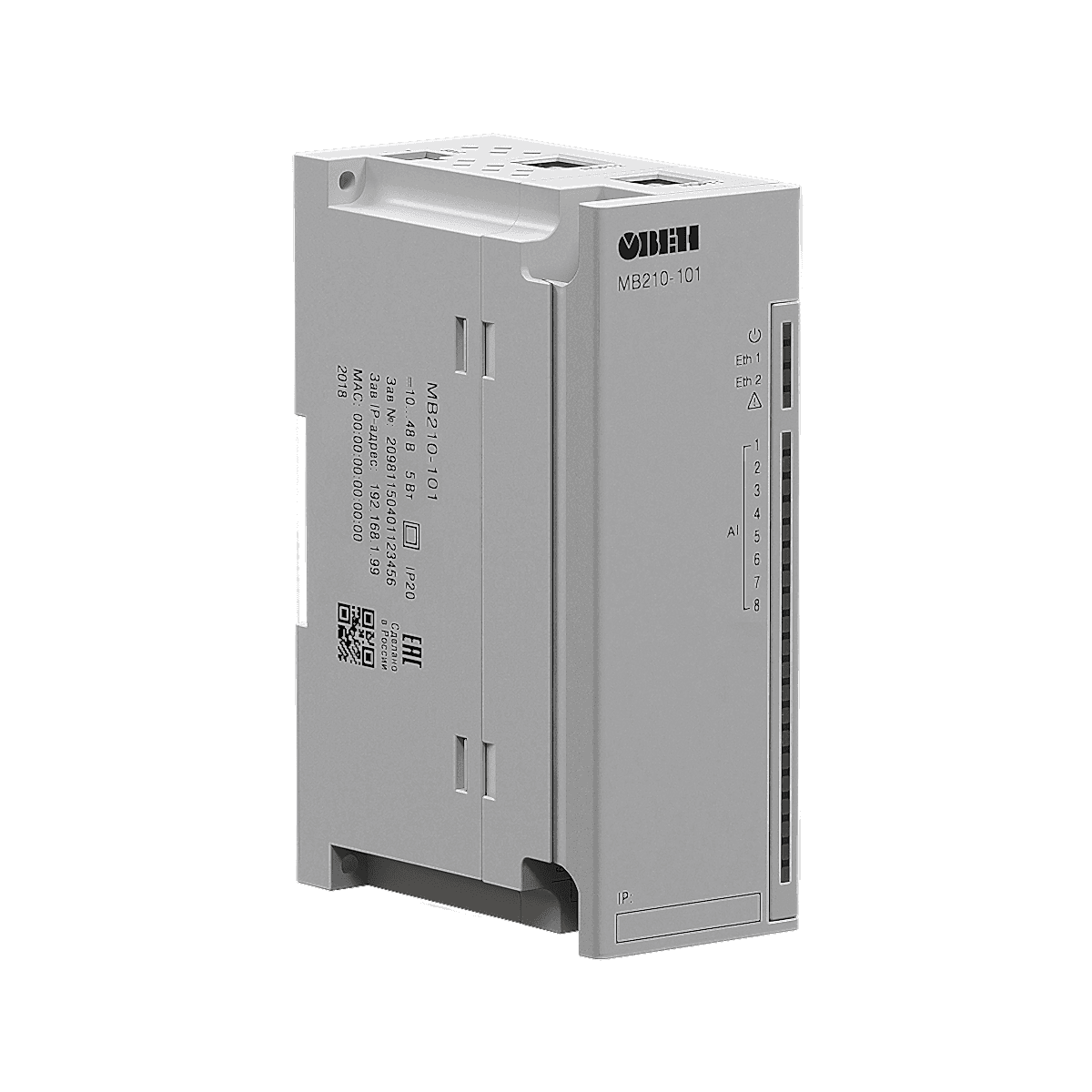 Изображение Модуль ввода аналоговых сигналов ОВЕН МВ210-101