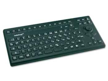 Изображение Клавиатура пылевлагозащитная TKG-086-MB-IP68-BLACK-USB-US/CYR (KG15224)  