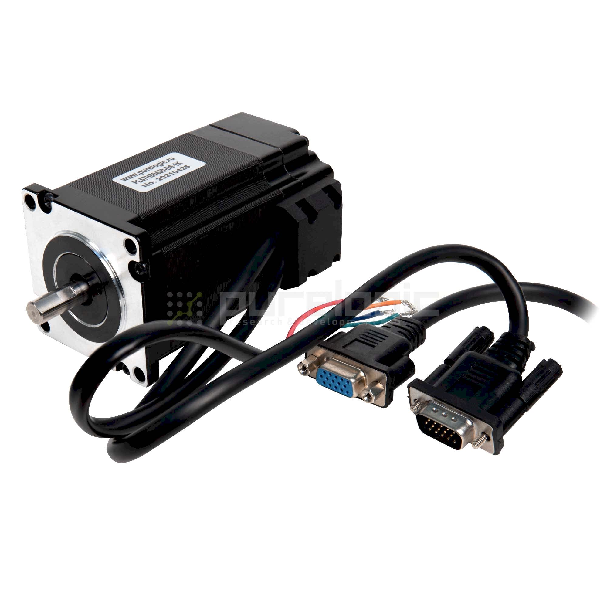 Изображение Двигатель шаговый с энкодером PL57H80430-D8-1K