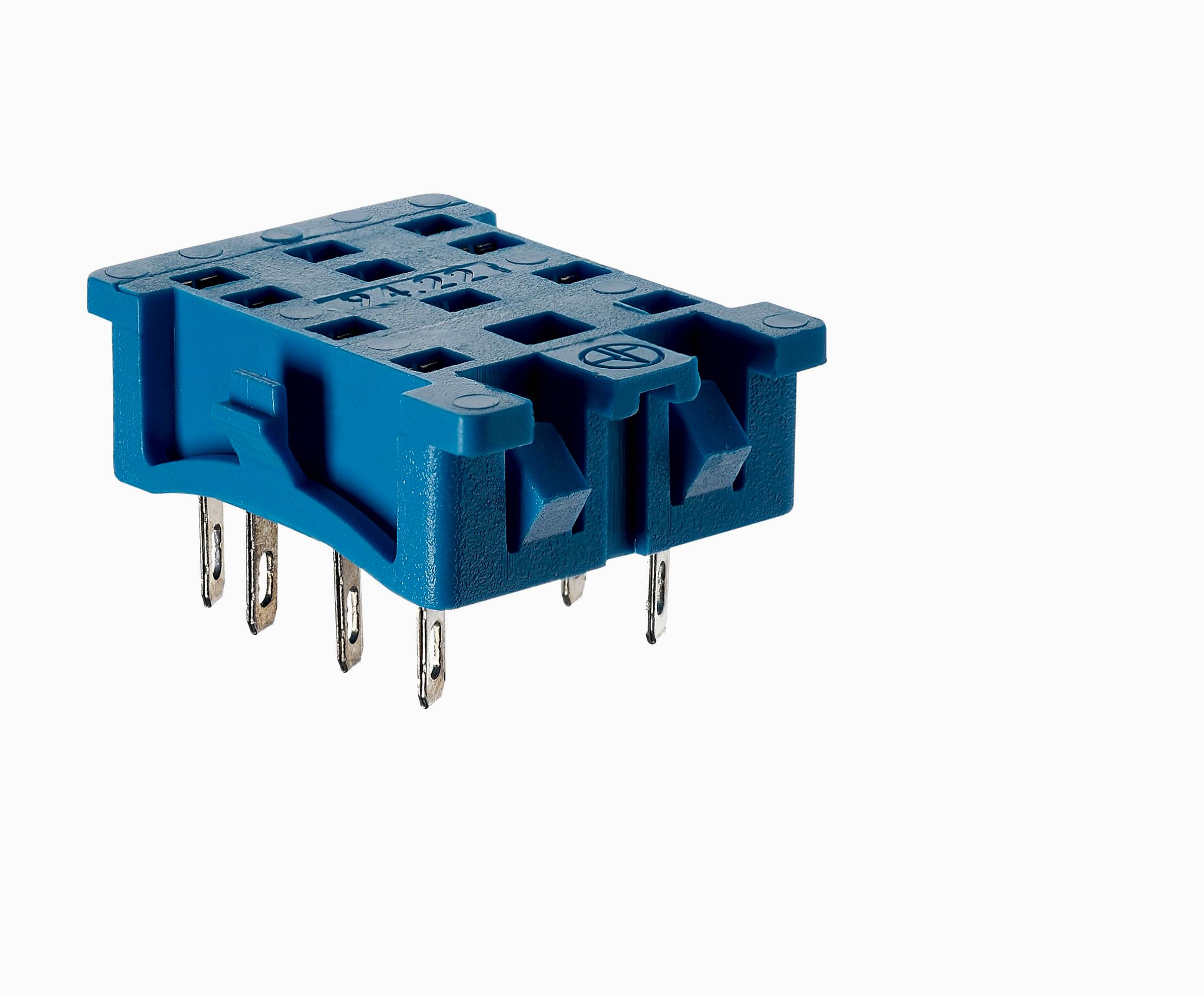 Изображение Finder Розетка для монтажа на панель под пайку для реле 55.32; в комплекте металлическая клипса 094.51