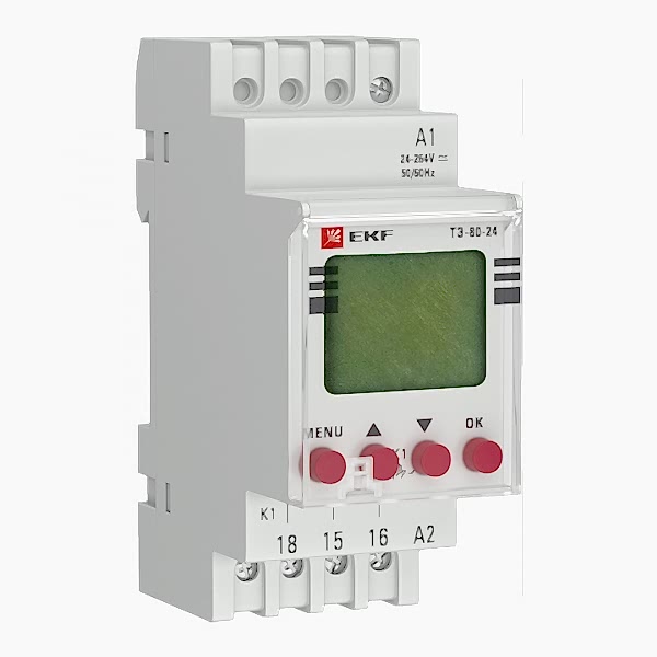 Изображение EKF PROxima Таймер электронный ТЭ-80 24-230В