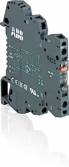 Изображение ABB Оптрон OBROA1000, вход: 24VDC, выход: 1A 24-400VAC, пружинные зажимы