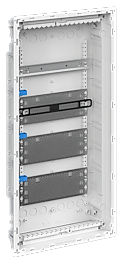 Изображение ABB Мультимедиа шкаф с дверью с вентиляционными отверстиями и дин-рейкой 3 ряда без розетки