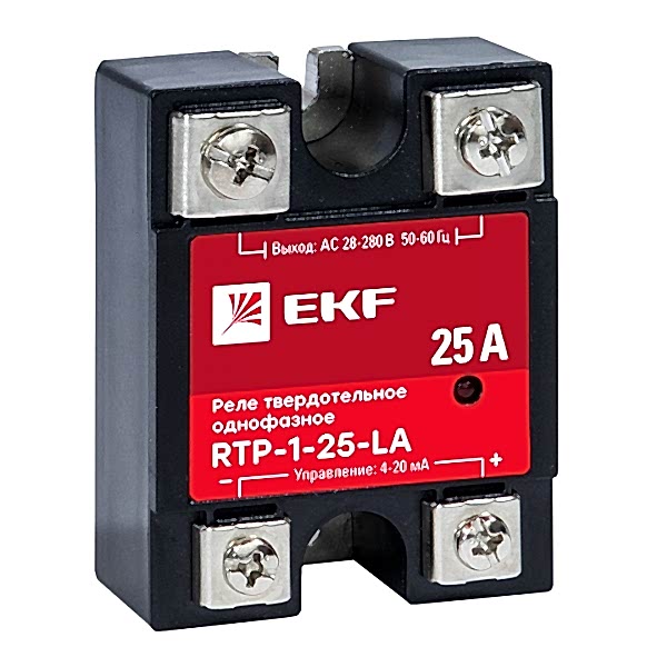 Изображение EKF PROxima Реле твердотельное однофазное с регулированием 4-20мА RTP-25-MUMBAI