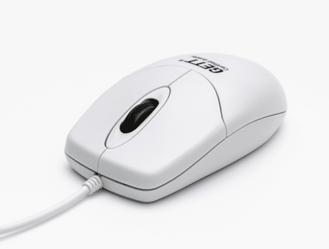 Изображение Мышь промышленная оптическая TKH-MOUSE-GCQ-IP68-AM-SCROLLWHEEL-WHITE-USB (KH25205)  