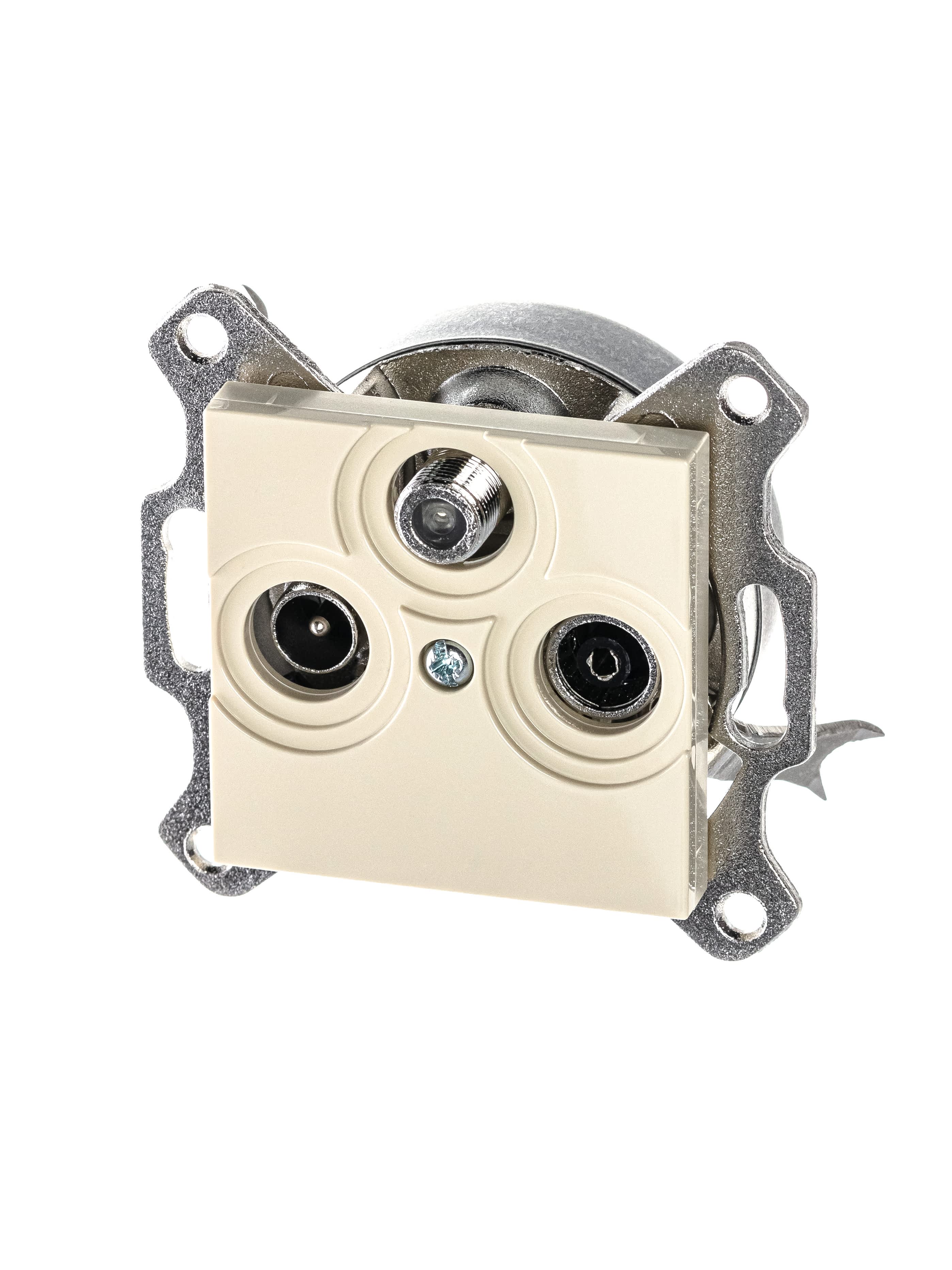 Изображение ABB EPJ Levit cлоновая коcть / белый Розетка TV-R-SAT, слоновая кость