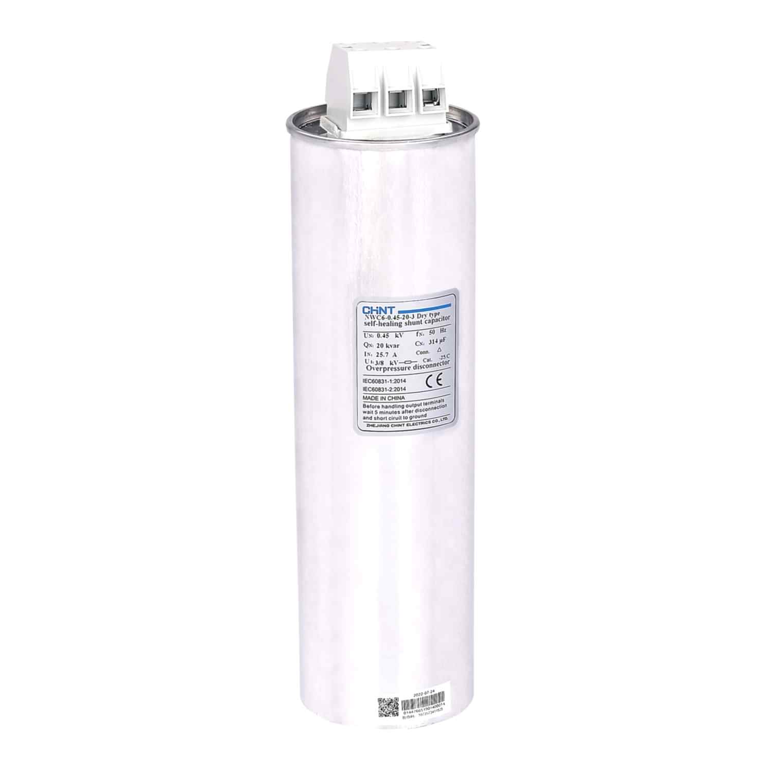 Изображение CHINT Трехфазный конденсатор NWC6-0.525-10-3,  АС525В, 10кВАр