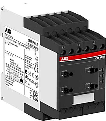 Изображение ABB Реле контроля CM-MPN.72P без контр нуля, Umin/Umax=3х530-660В/690- 820BAC, 2ПК, пруж.клеммы