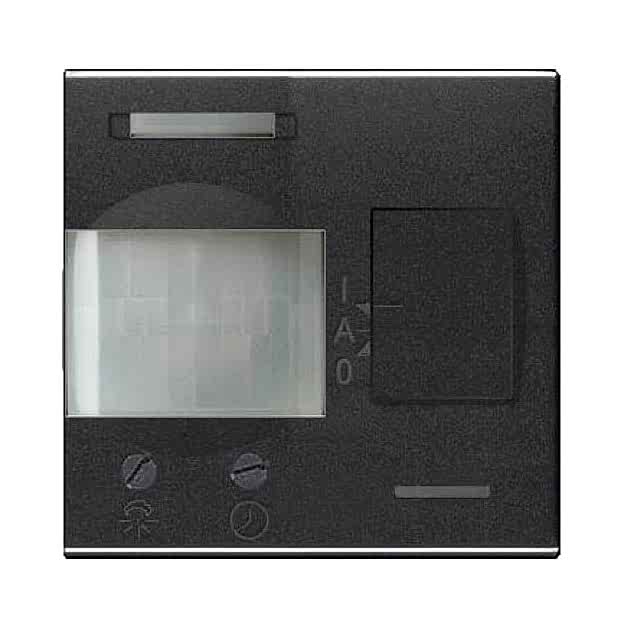 Изображение ABB NIE Zenit Антрацит Датчик движения ИК (реле) 3-х пров.схема подключения 2 мод